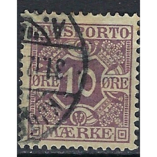 Denmark P4 Used 1907 issue (an9492)