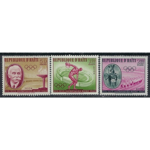 Haiti C163-65 MNH 1960 Olympics (ak4524)