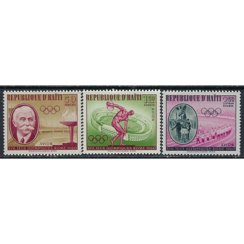 Haiti C163-65 MNH 1960 Olympics (ak4524)