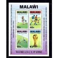 Malawi 569a MNH 1990 World Cup Soccer S/S  #2