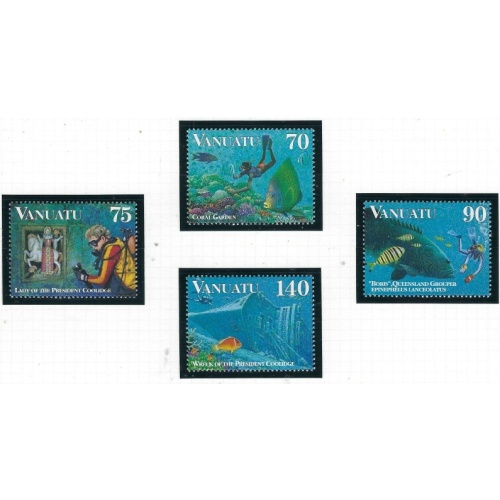 Vanuatu 693-96 MNH 1997 Diving (fe8760)
