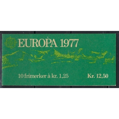 Norway 693a MNH Complete Booklet 1977 Europa (an1859)