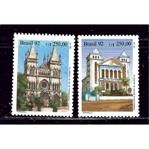 Brazil 2347-48 MNH 1992 set (ak5910)