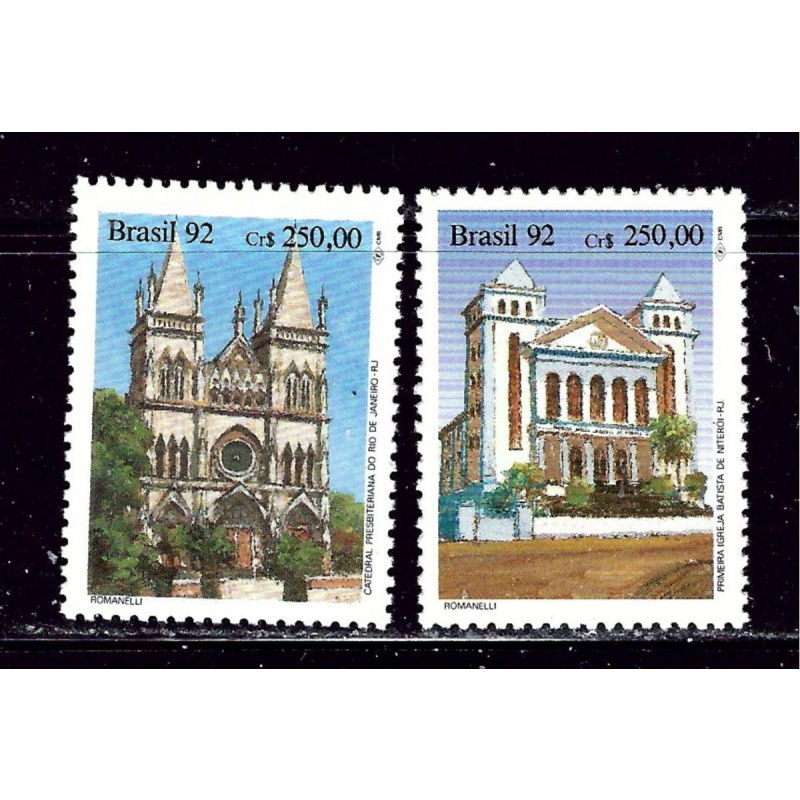 Brazil 2347-48 MNH 1992 set (ak5910)