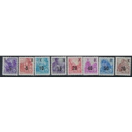 Germany DDR 216-23 MH 1954 surcharged set (ak4368)