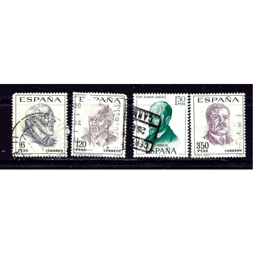 Spain 1500-03 Used 1967 set couple nibbed corner perfs