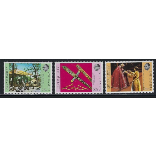 Gambia 345-47 MNH 1977 QEII Silver Jubilee (fe2054)