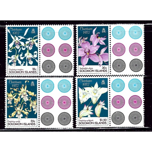 Solomon Is 598-601 MNH 1987 Christmas    (ap2543)