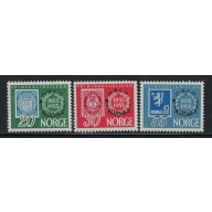 Norway 340-42 MNH 1955 overprinted set (an5601)