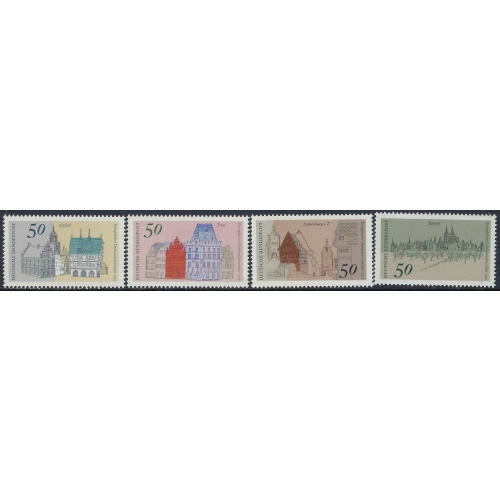 Germany 1196-99 MNH 1975 Architecture (ak5980)