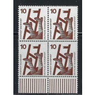 Germany 1075 MNH 1971 Block of 4 (fe1587)