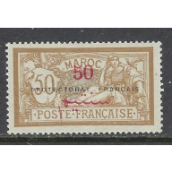 French Morocco 51 MHH 1914 overprint (ap7012)