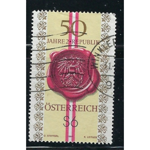 Austria 1674 Used 1995 State Seal (fe7516)