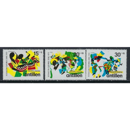 Netherlands Antilles B116-18 MNH 1972 set (ak3665)