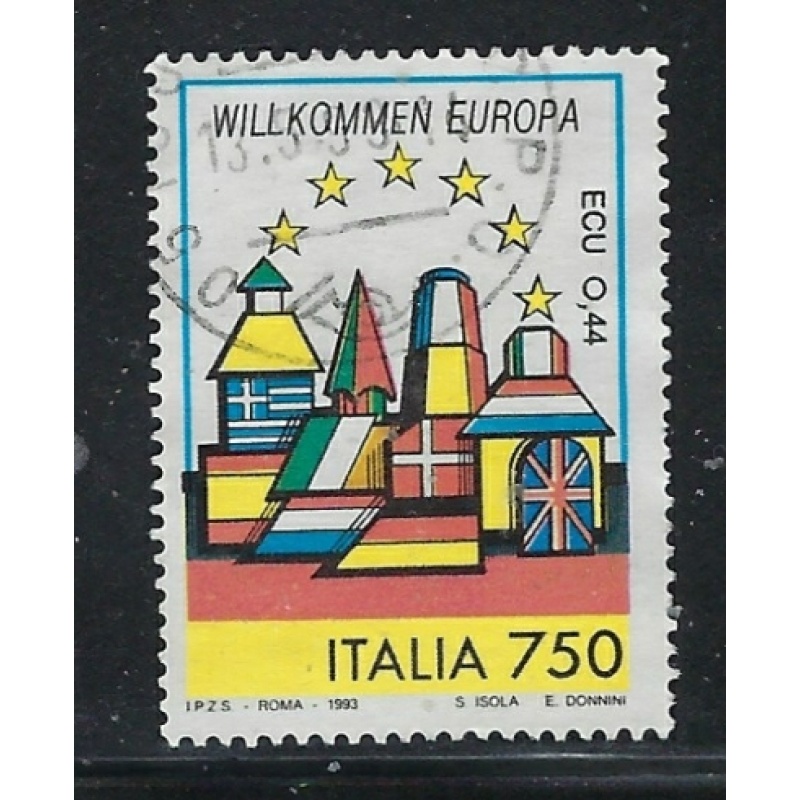 Italy 1918e Used 1993 issue (fe6806)