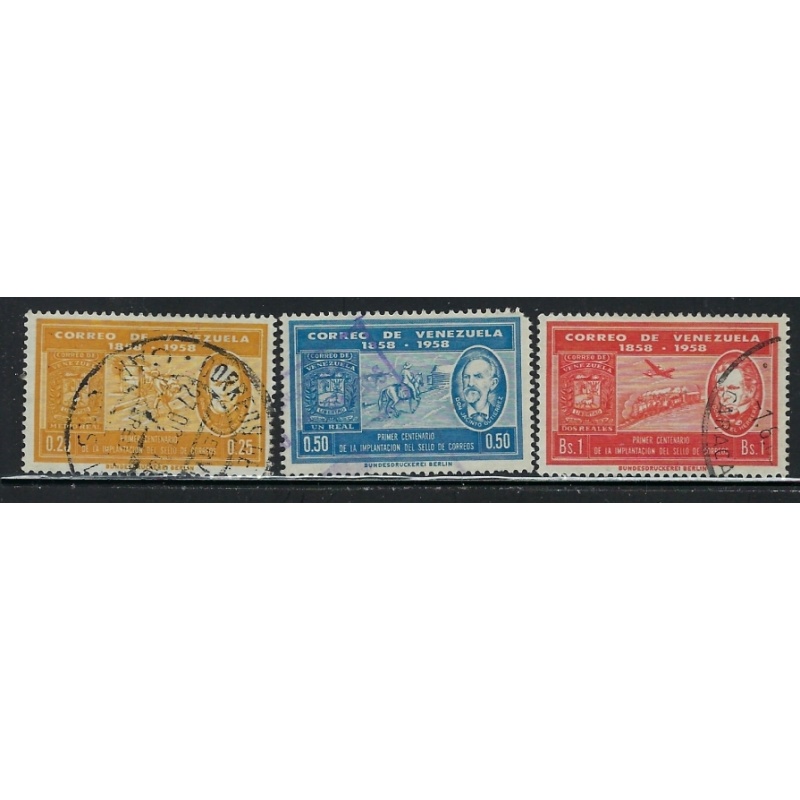 Venezuela 740-42 Used 1959 issues (fe6737)