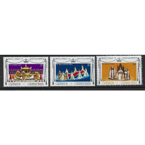 Grenada Grenadines 237-39 MNH 1977 QEII Silver Jubilee (fe1359)