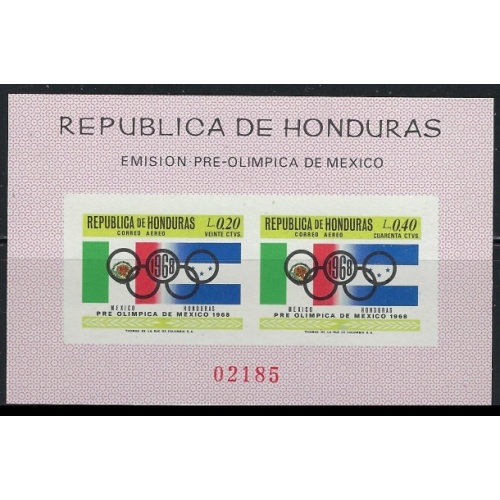 Honduras C435a MNH 1968 imperf souvenir sheet (an7323)