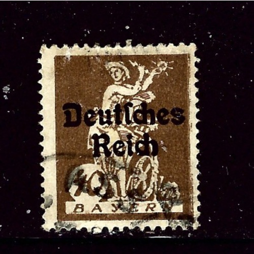 Ger States-Bavaria 261 Used 1920 overprint