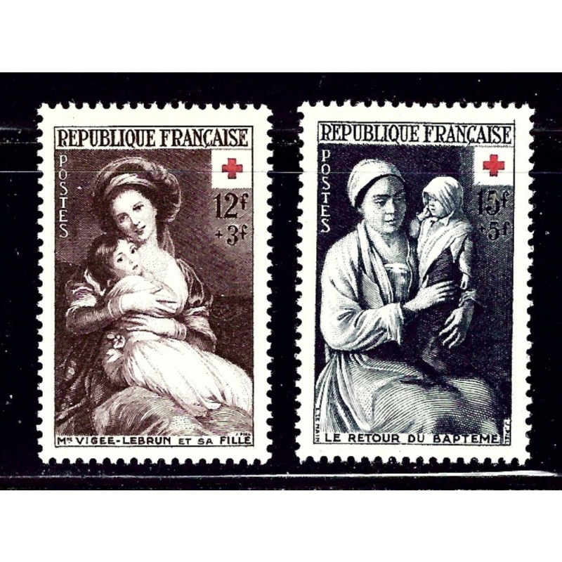 France B282-83 MH 1953 Paintings    (ap1351)