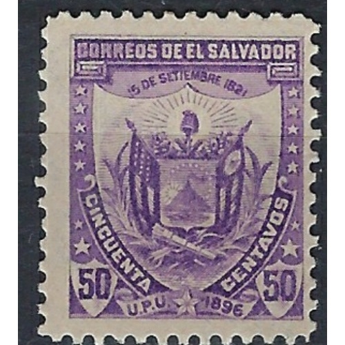 Salvador 169 MH 1897 Wmkd issue (mm1253)