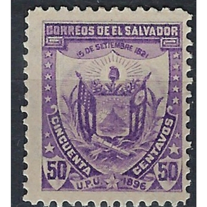Salvador 169 MH 1897 Wmkd issue (mm1253)