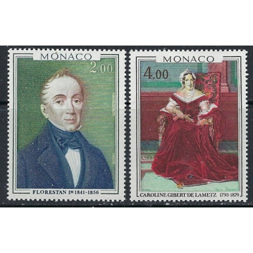 Monaco 1135-36 MNH 1978 Paintings (ak3374)