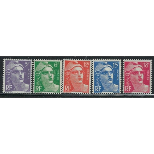 France 650-54 MLH 1951 Marianne set (fe7631)