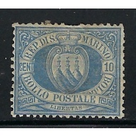 San Marino #7 MHH 1877 issue; short perfs; messy back (an1638)