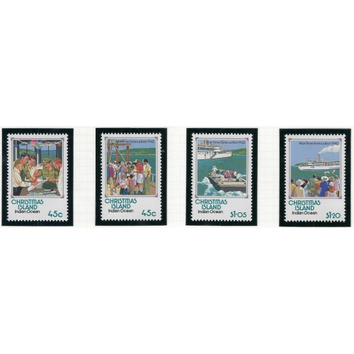 Christmas Is 319-22 MNH 1992 War Time Evacuation (ak5013)