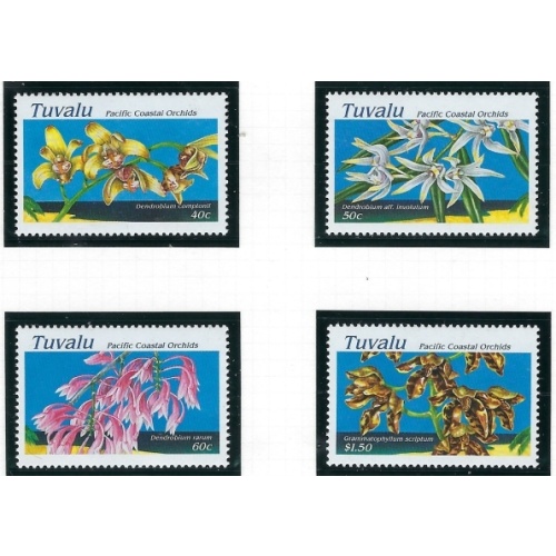 Tuvalu 697-700 MNH 1995 Orchids (ak2137)