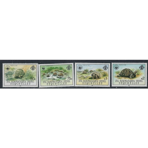 Zil Elwannyen Sesel 106-09 MNH 1985 Turtles (ak3951)
