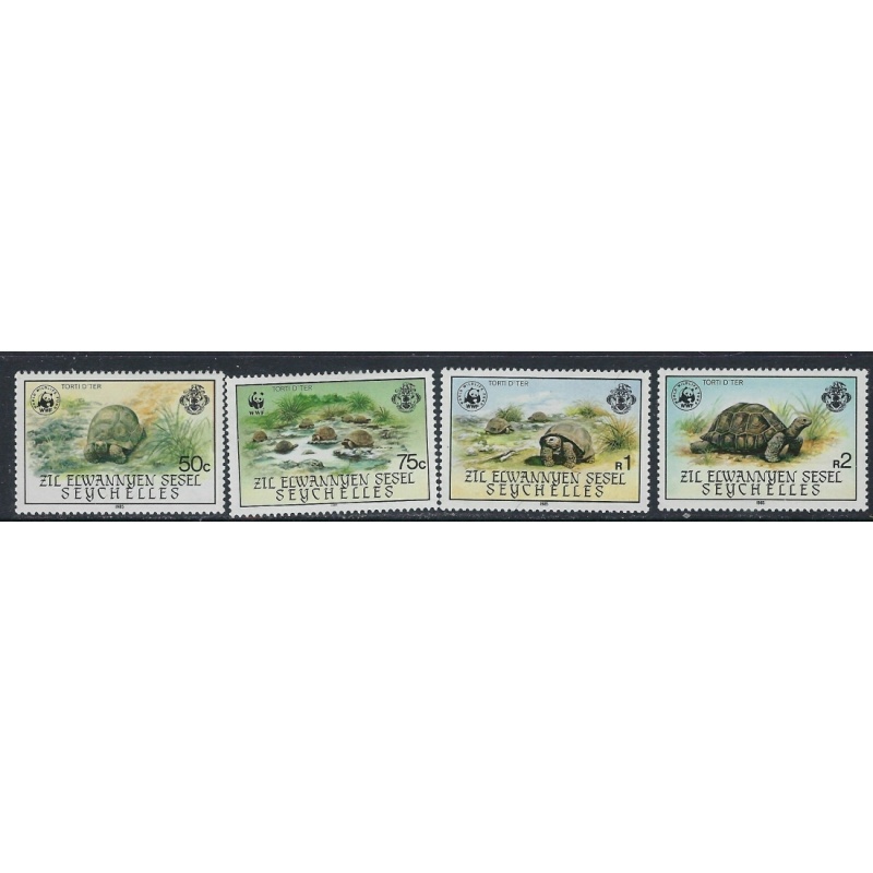 Zil Elwannyen Sesel 106-09 MNH 1985 Turtles (ak3951)