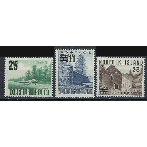 Norfolk Is 26-28 MH 1960 set (an9485)