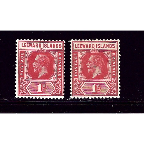 Leeward Is 63 and 63a MH 1921-32 issues
