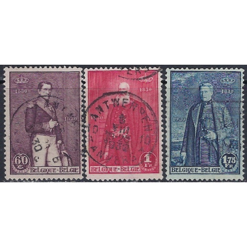 Belgium 218-20 Used 1930 set (ak6469)