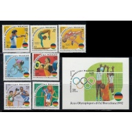 Malagasy 1072-78A MNH 1992 Olympics (an7687)