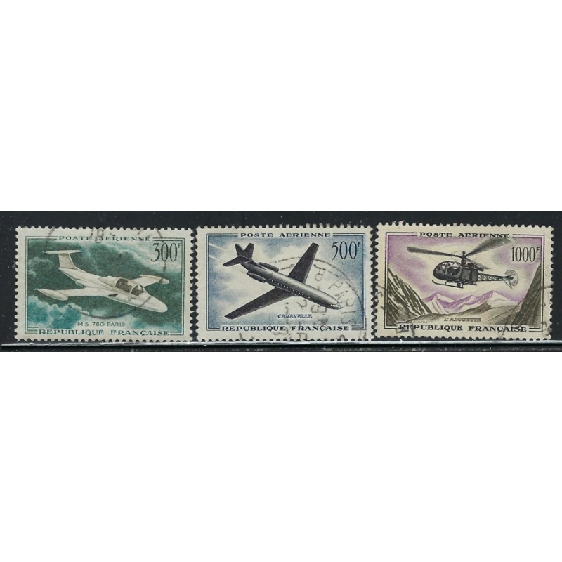 France C34-36 Used 1957-59 Airplanes (fe7610)
