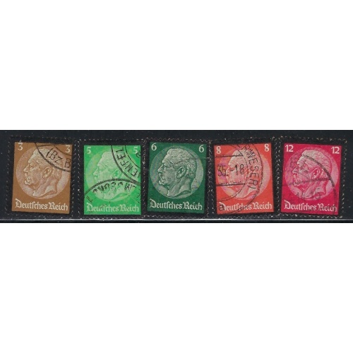 Germany 436-40 Used 1934 Part set (an6344)