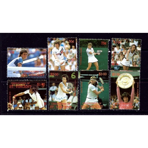 St Vincent Grenadines 614-21 MNH 1988 Tennis