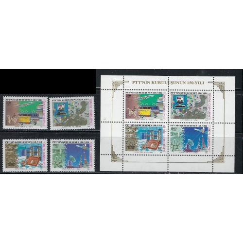 Turkey 2491-94a MNH 1990 set (an5140)