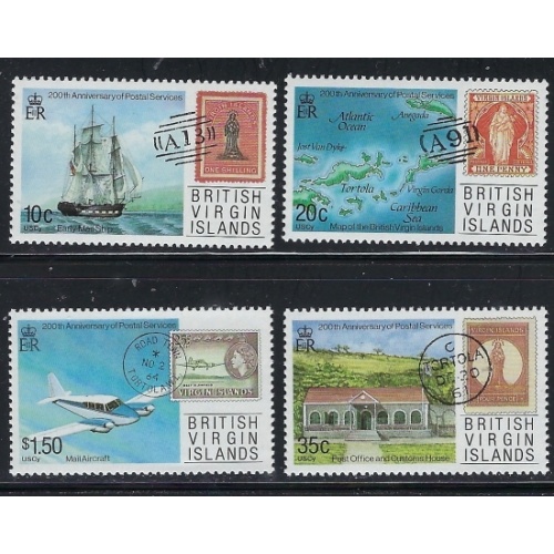 British Virgin Is 590-93 MNH 1987 set (an5792)