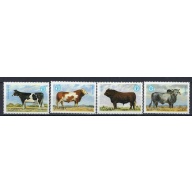 Zambia 418-21 MNH 1987 Cattle (an7766)