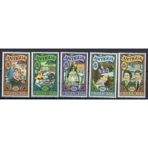 Antigua 477-81 MNH 1977 QEII Silver Jubilee (ak2049)
