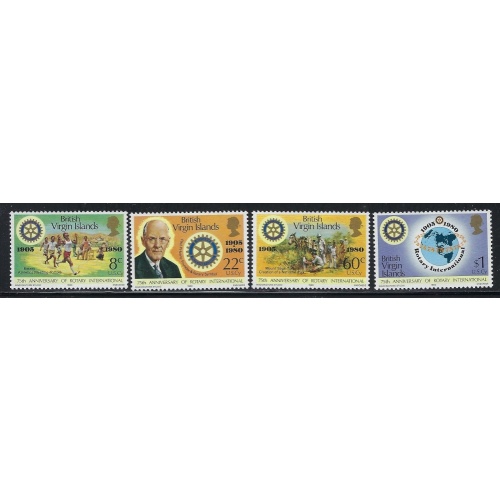 British Virgin Is 381-84 MNH 1980 set (an6374)