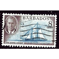 Barbados 221 Used 1950 issue  pulled perf    (ap3663)