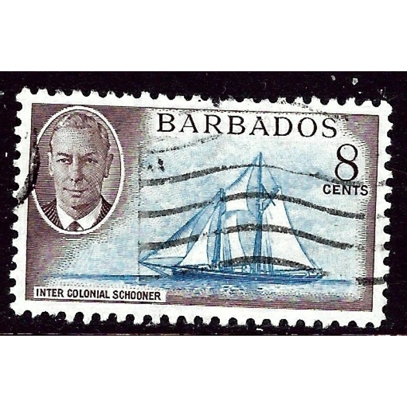 Barbados 221 Used 1950 issue  pulled perf    (ap3663)