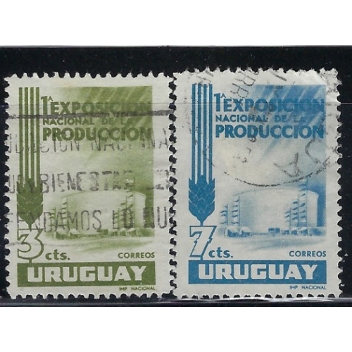 Uruguay 622-23 Used 1956 issues (fe9421)