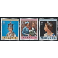 Jersey 168-70 MNH 1976-77 QEII Silver Jubilee (fe9856)