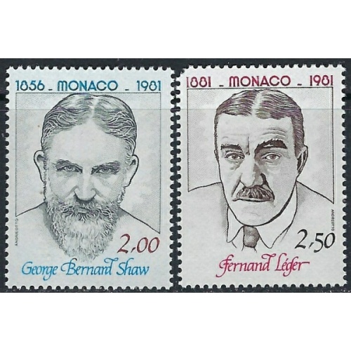 Monaco 1305-06 MNH 1981 issue (ak3389)